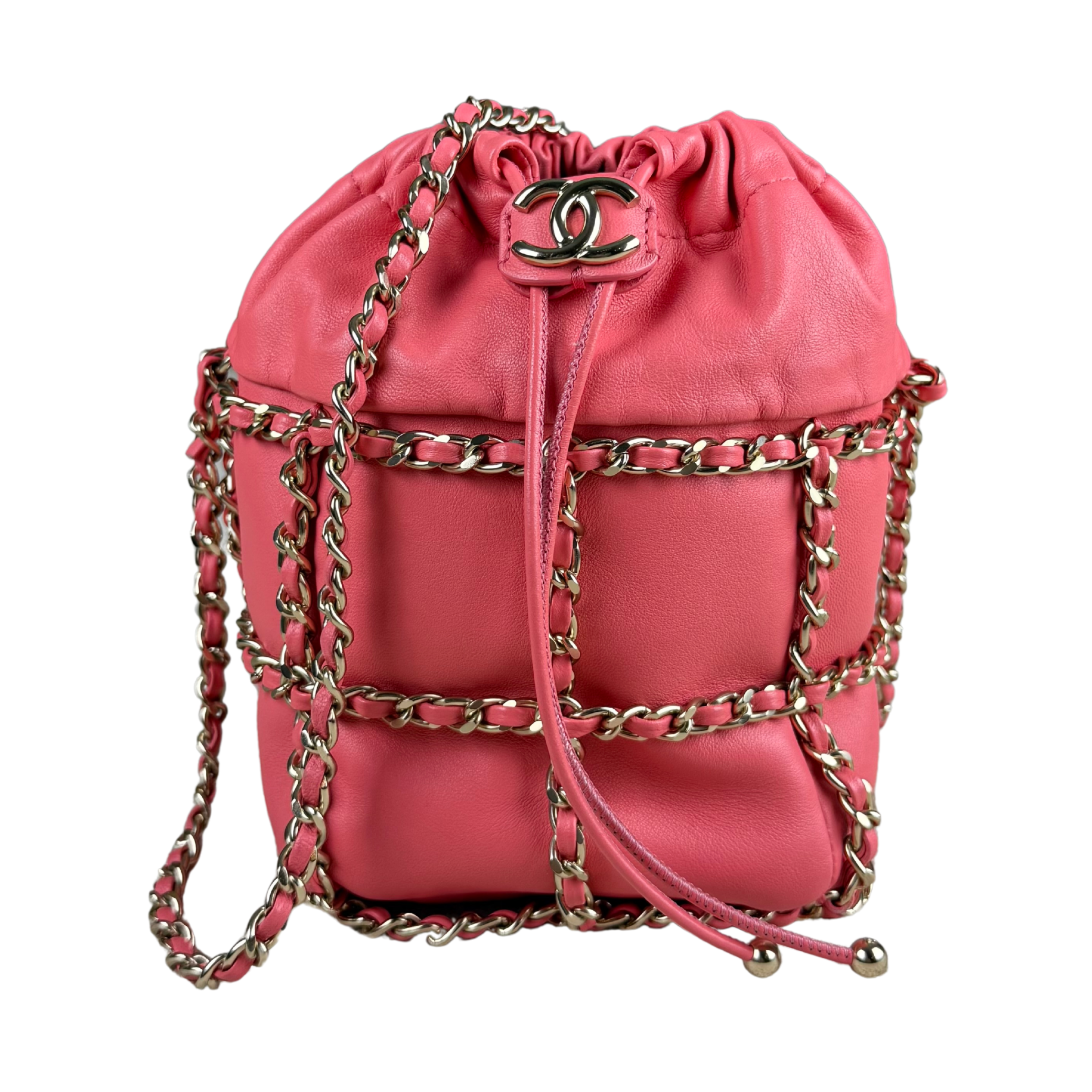Chanel CC Frame Bucket Bag