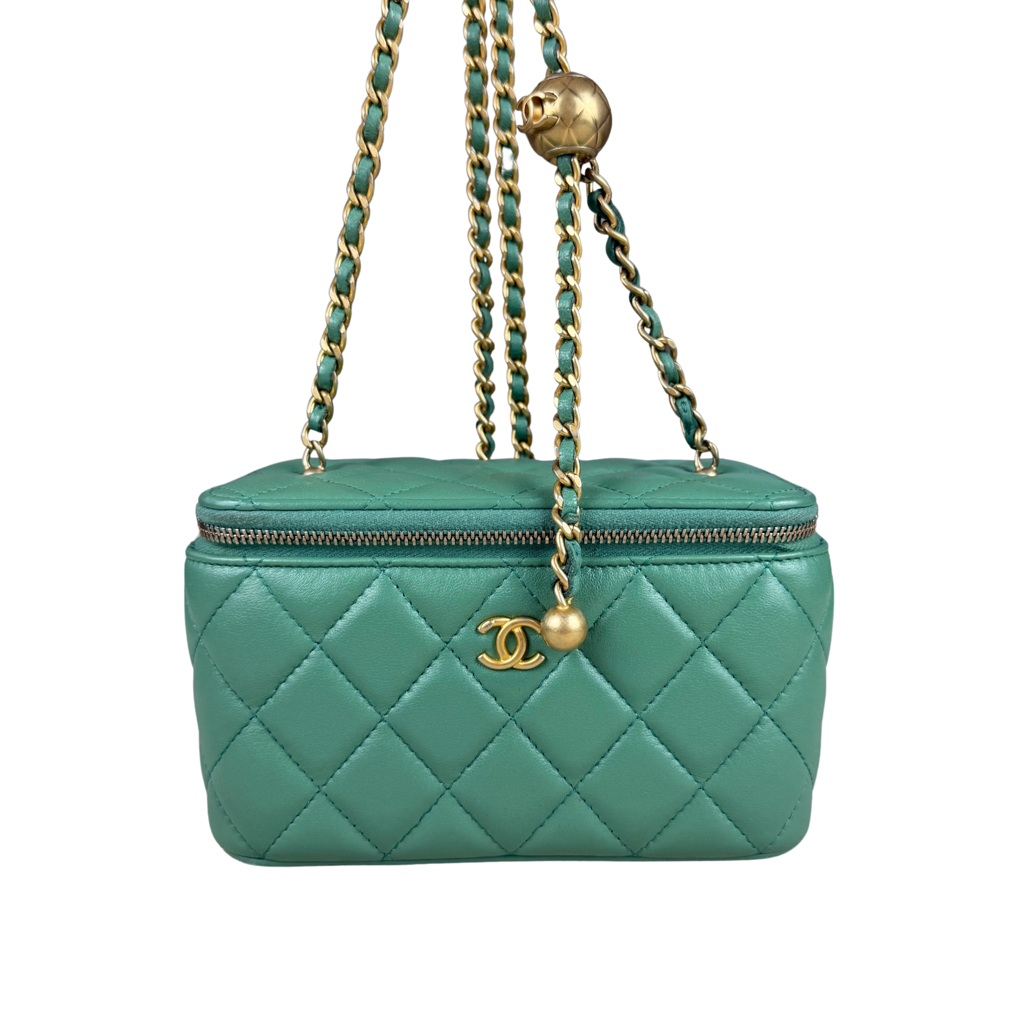 Chanel Vanity Case with chain