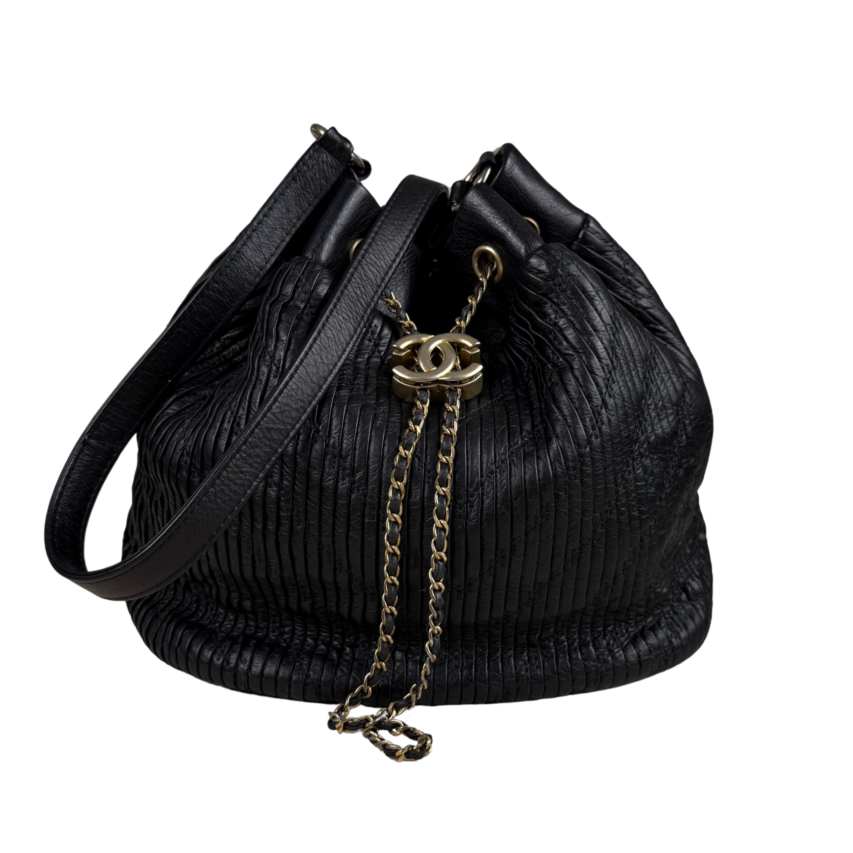 Chanel Coco Pleats bucket bag