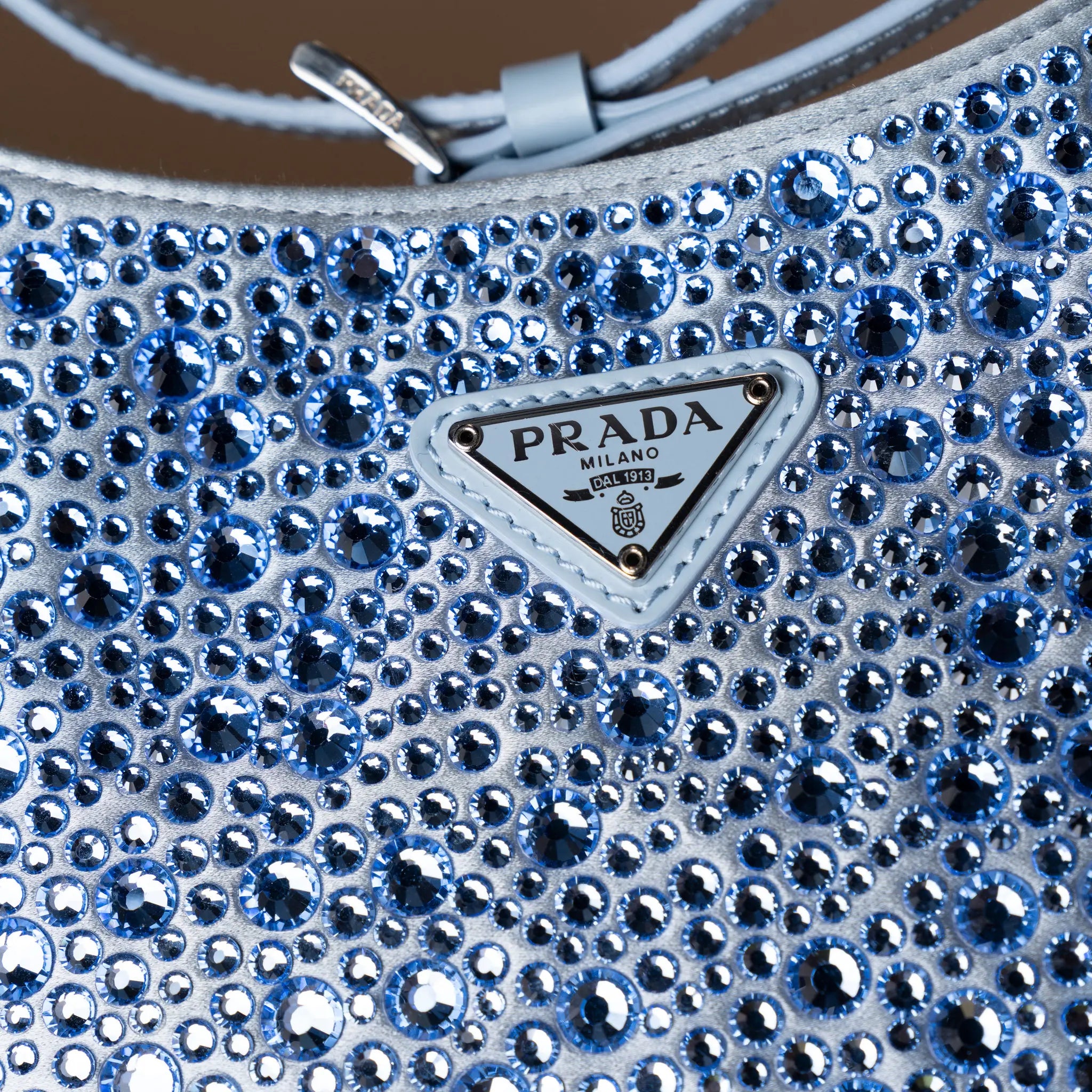 Prada Cleo Crystal Edition Blue — Front View