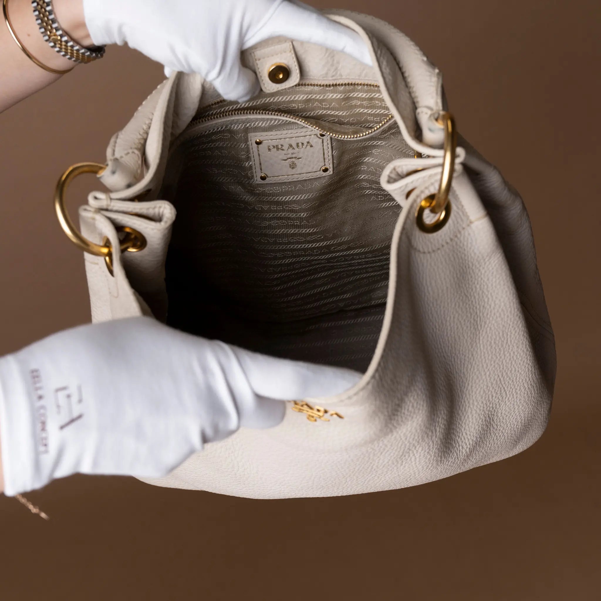 Prada Leather Tote Bag — Front View
