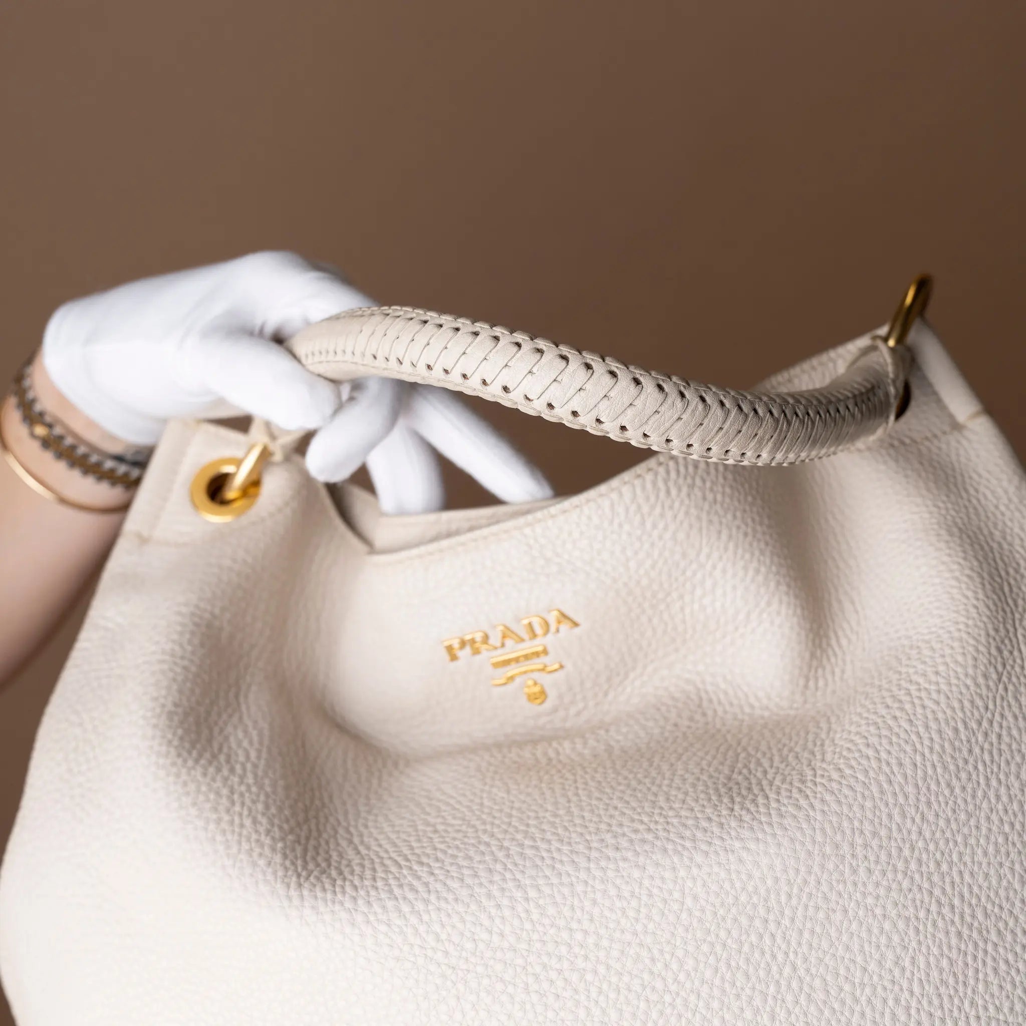 Prada Leather Tote Bag — Close-up Detail