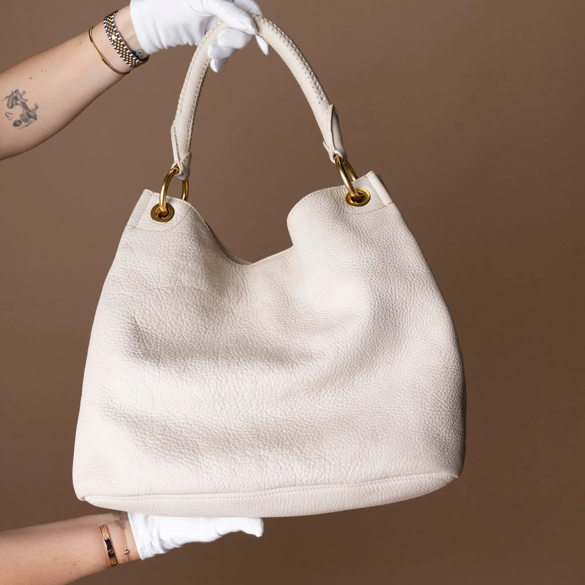 Prada Leather Tote Bag — Detail View