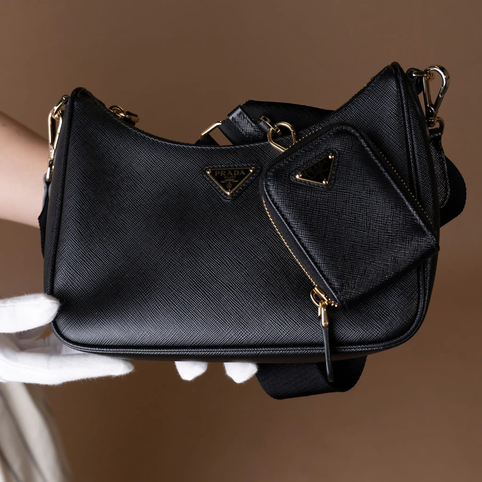 Prada Saffiano Re-Edition 2005 — Close-up Detail