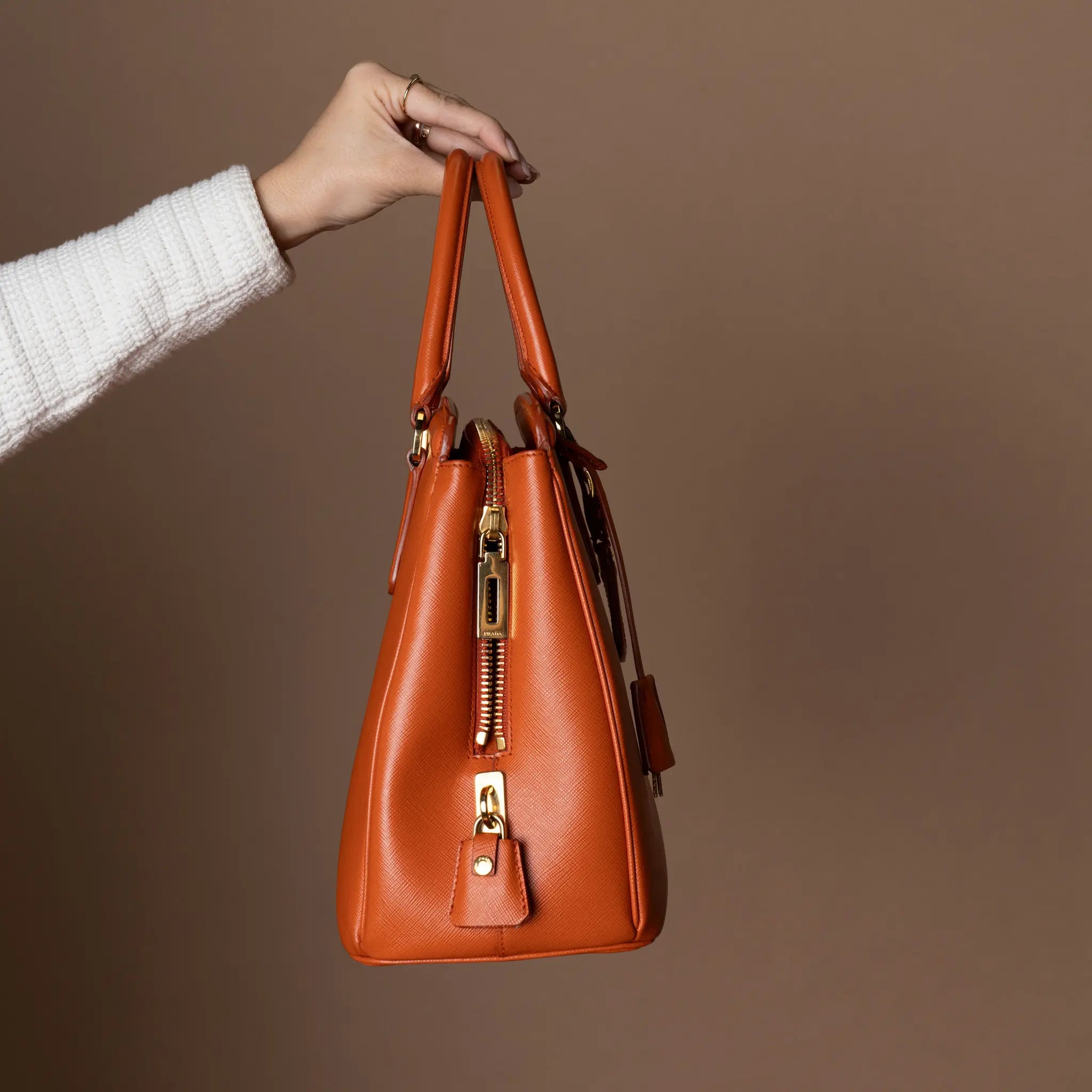 Prada Saffiano Tote Bag — Back View