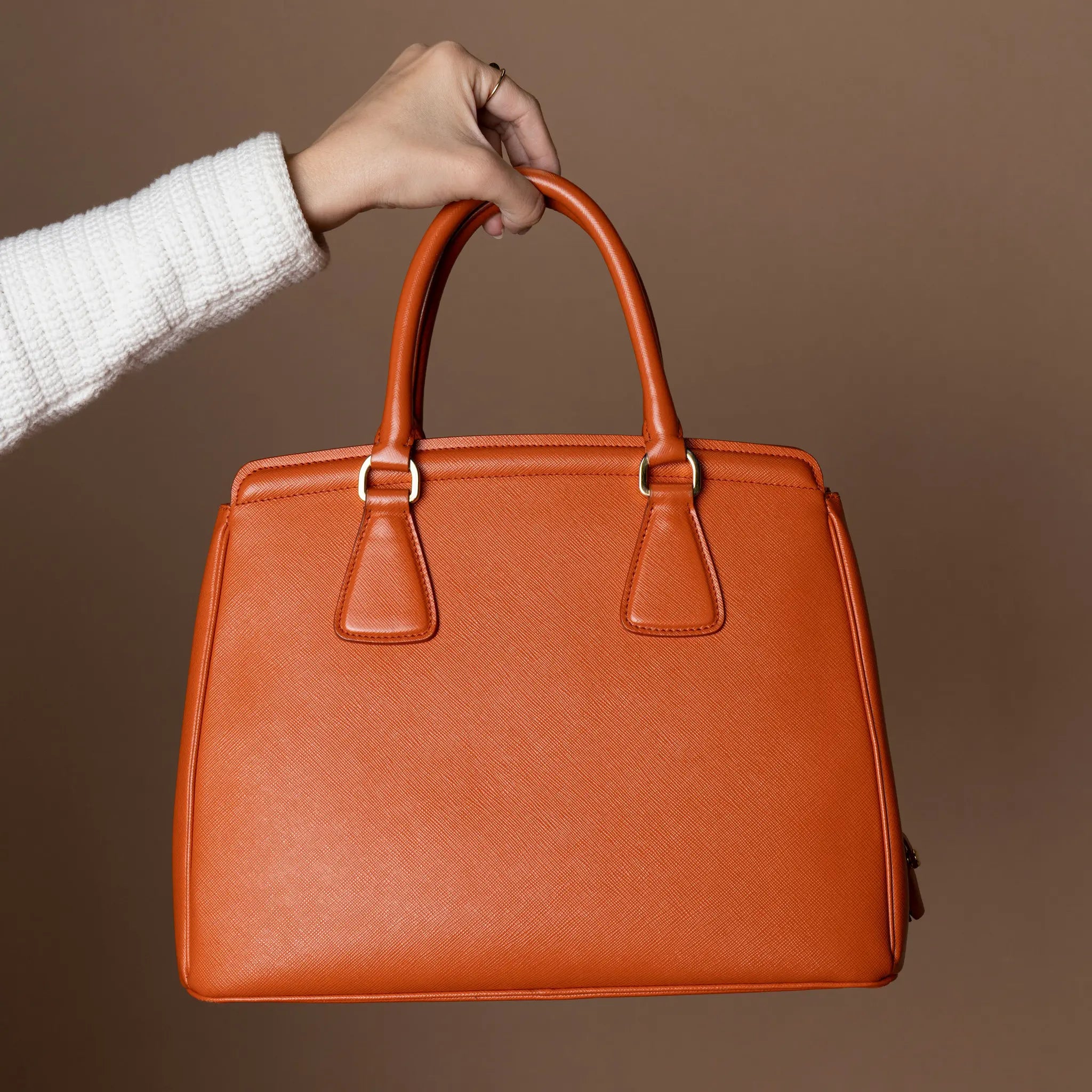 Prada Saffiano Tote Bag — Side Profile
