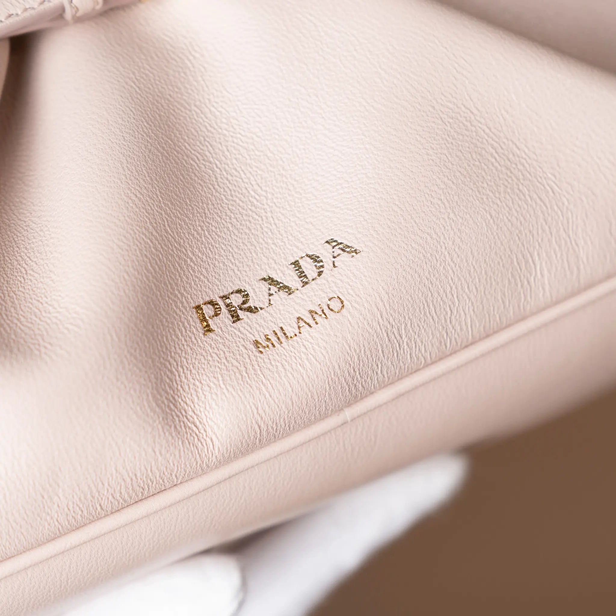 Prada Small Nappa Dada Shoulder Bag — Interior Detail