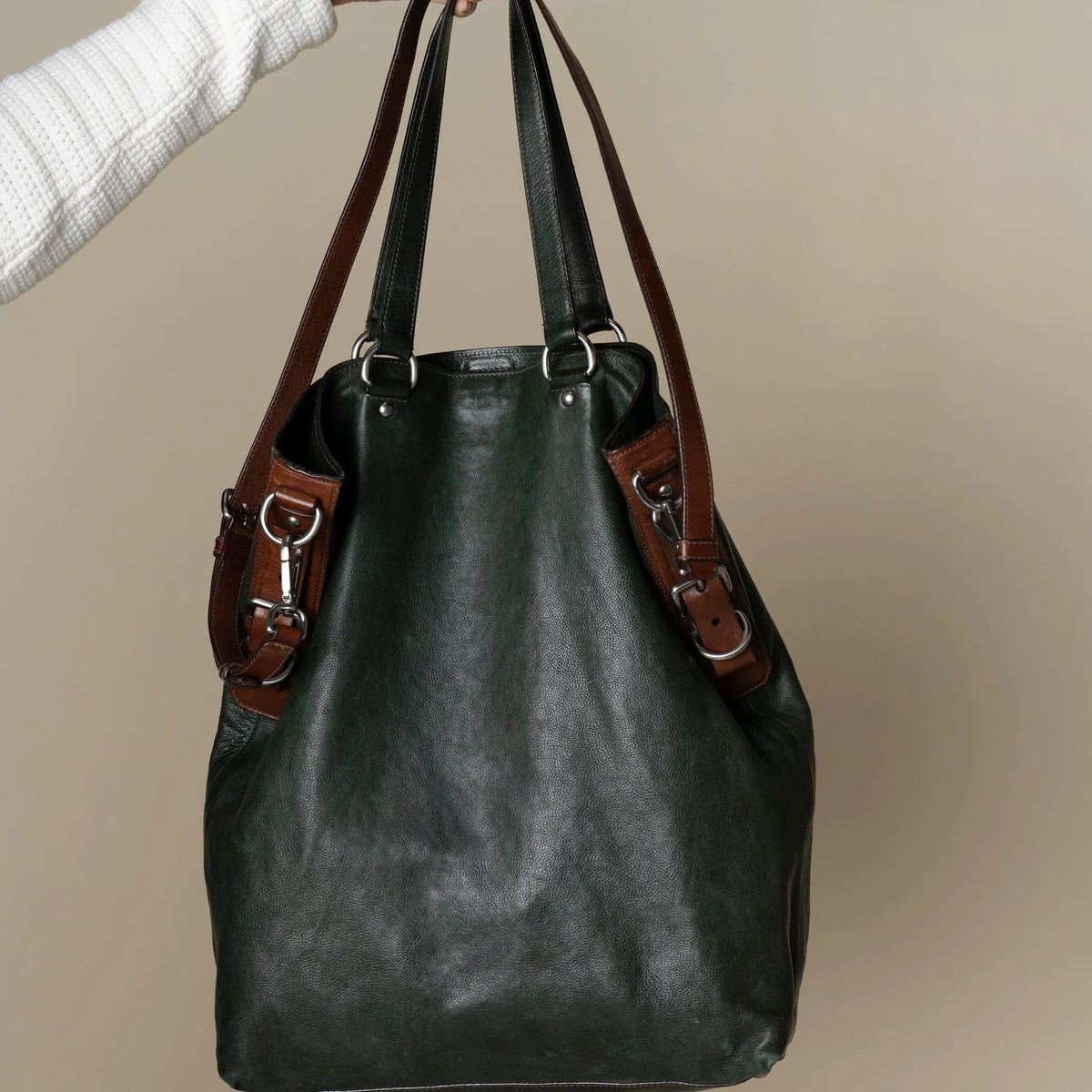Prada Vintage Forest Tote Bag — Featured Image
