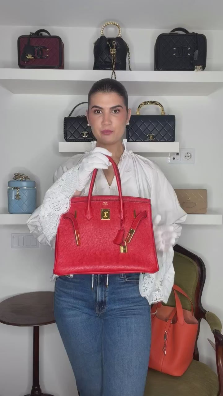 Hermès Birkin 30 Retourne Togo — Vídeo