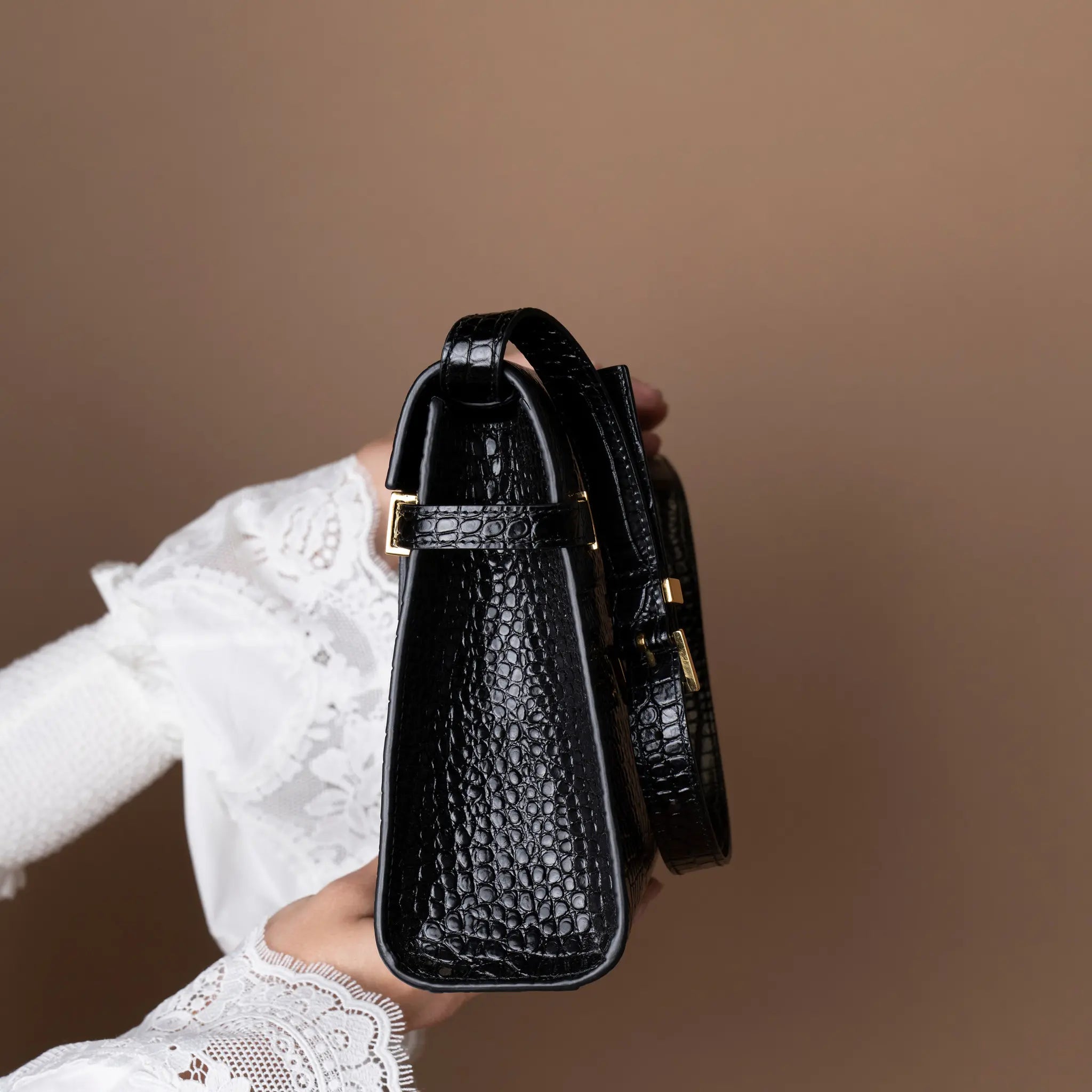 Saint Laurent Manhattan Shoulder Bag — Back View