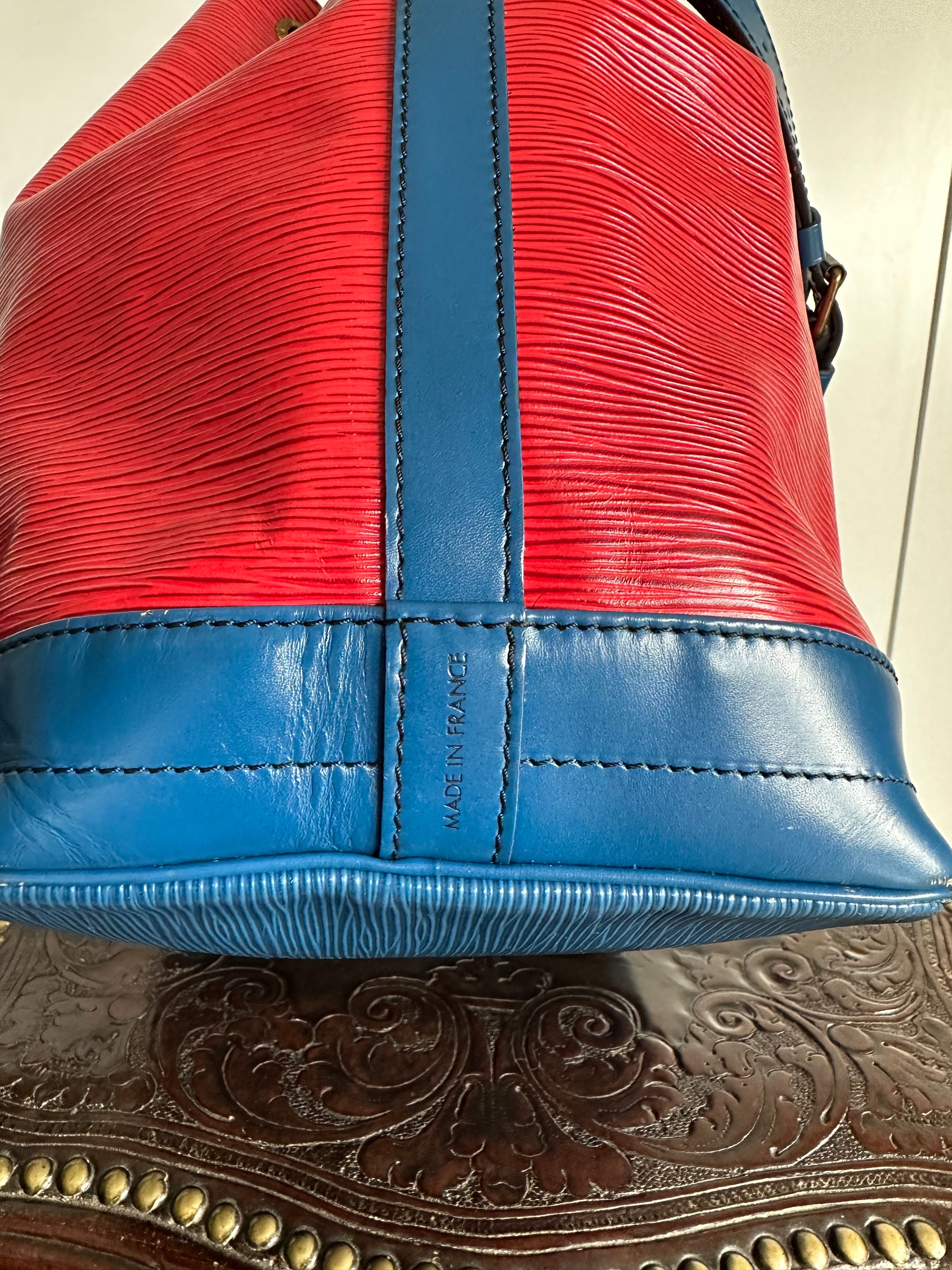 Louis Vuitton Tricolor Noe Handbag Epi Leather Large Red, Multicolor